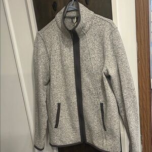 Lululemon Gray Full-Zip Fleece Jacket size 8